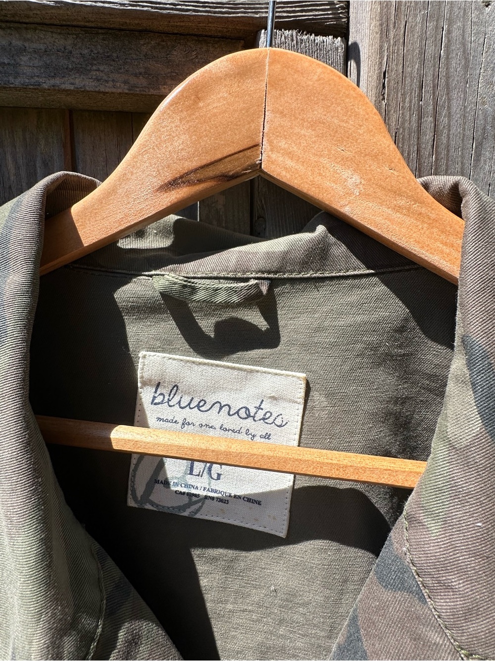 Bluenotes Olive & Brown Camo Utility Jacket - Picture 2 of 3